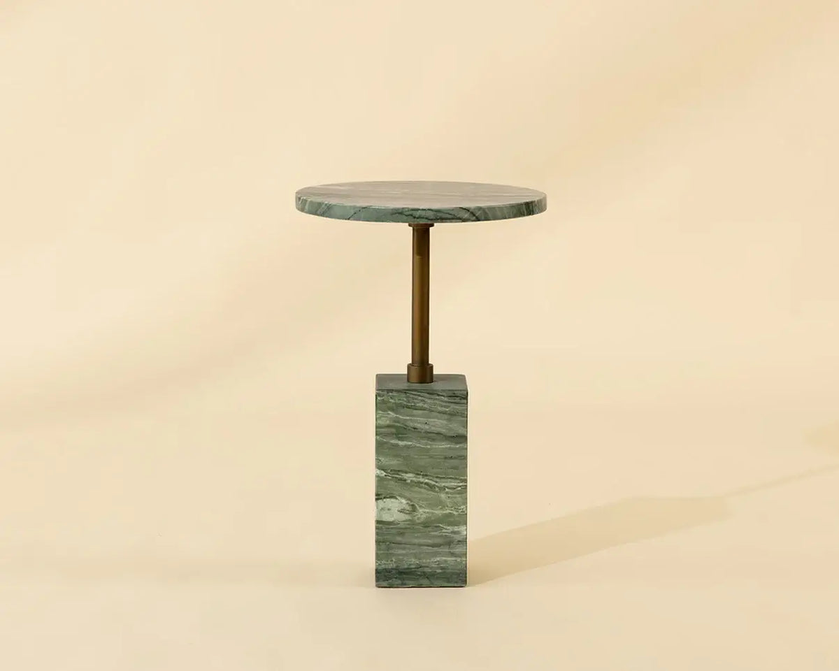 SUNPAN MIZANI END TABLE - MARBLE LOOK - SAGE 112722