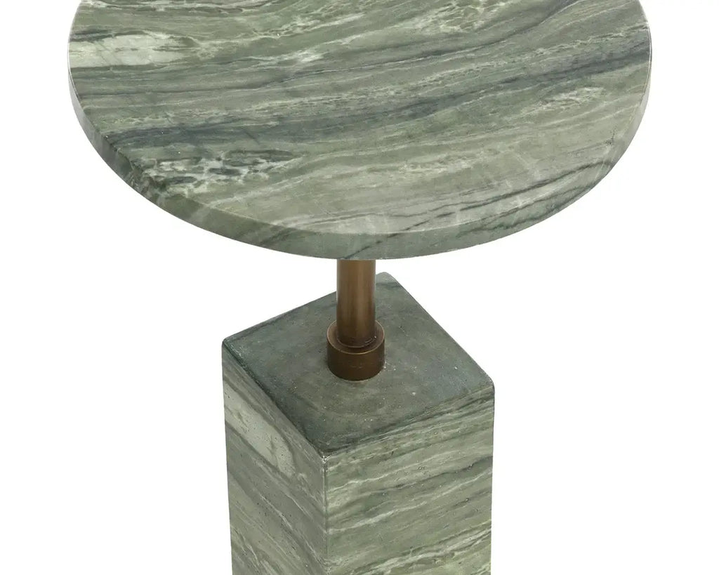 SUNPAN MIZANI END TABLE - MARBLE LOOK - SAGE 112722