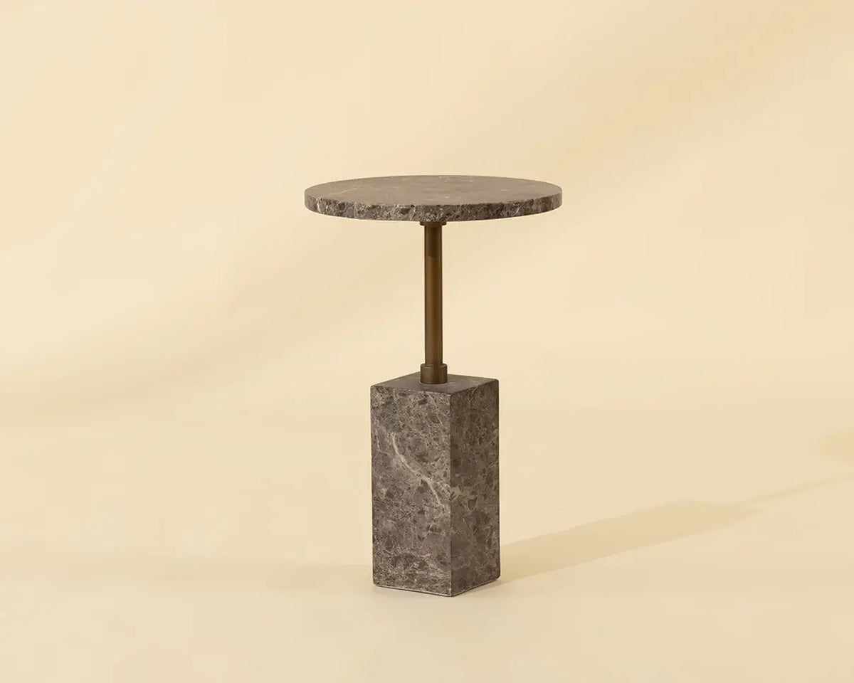 SUNPAN MIZANI END TABLE - MARBLE LOOK -  DARK EMPERADOR 112723