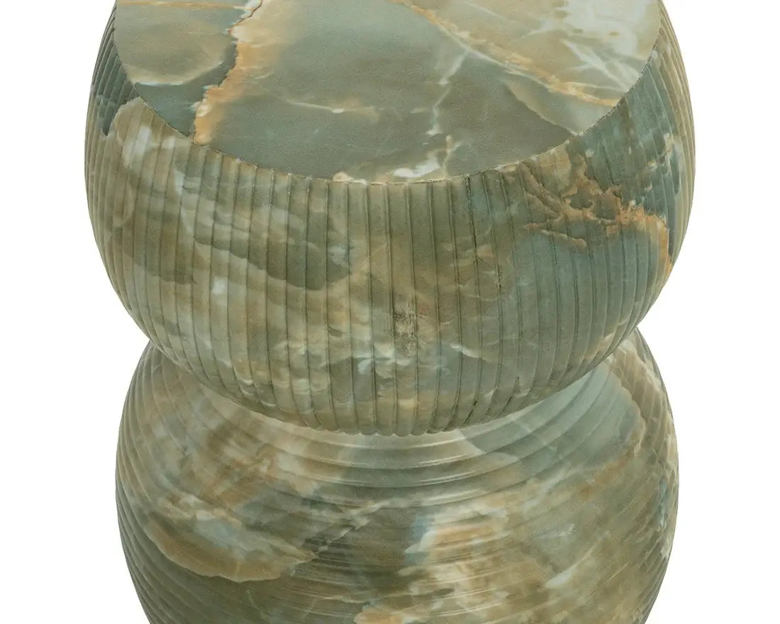 SUNPAN GEMINA END TABLE -MARBLE LOOK JADE ONYX 112758
