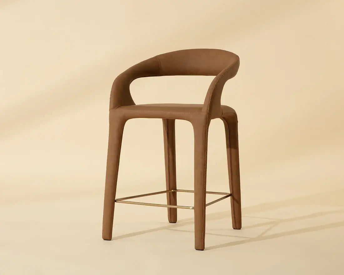 SUNPAN ATIKA COUNTER STOOL - MILLIKEN COGNAC 112761