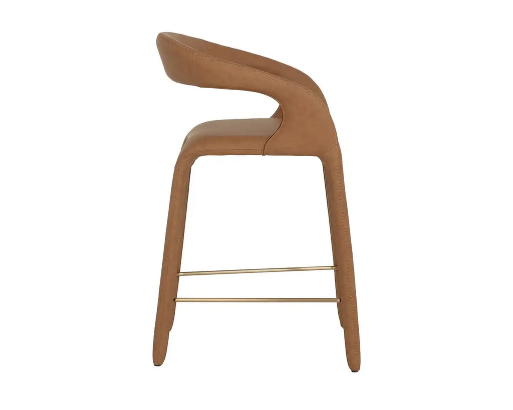 SUNPAN ATIKA COUNTER STOOL - MILLIKEN COGNAC 112761