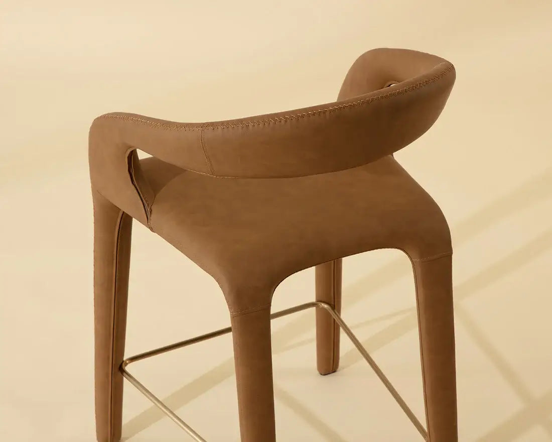 SUNPAN ATIKA COUNTER STOOL - MILLIKEN COGNAC 112761