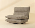 SUNPAN COLSON SWIVEL ARMLESS CHAIR - TORCHED MERINGUE 112769