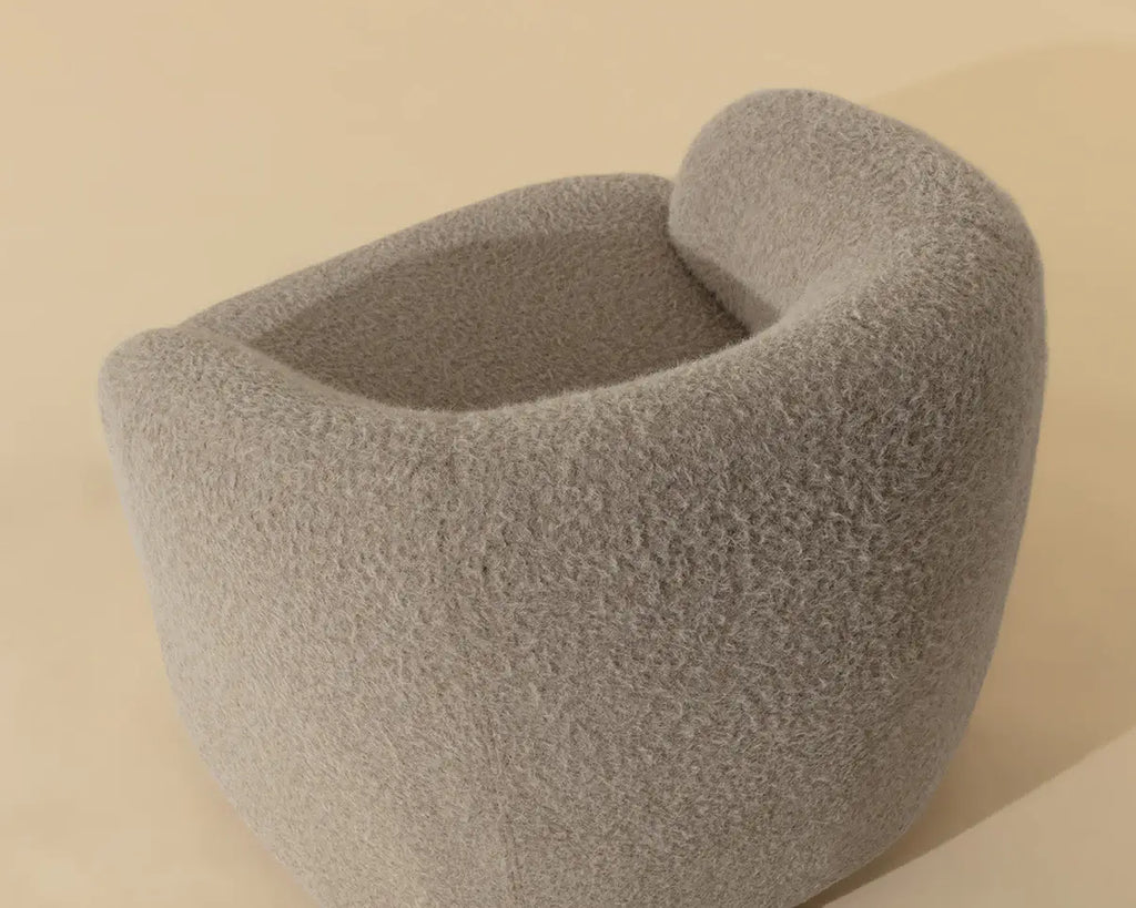 SUNPAN FUWARI SWIVEL LOUNGE CHAIR MACIO SHEARLING 113296