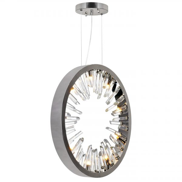CWI LIGHTING SPIKED 9-LIGHT CHANDELIER 1142P26-9-613