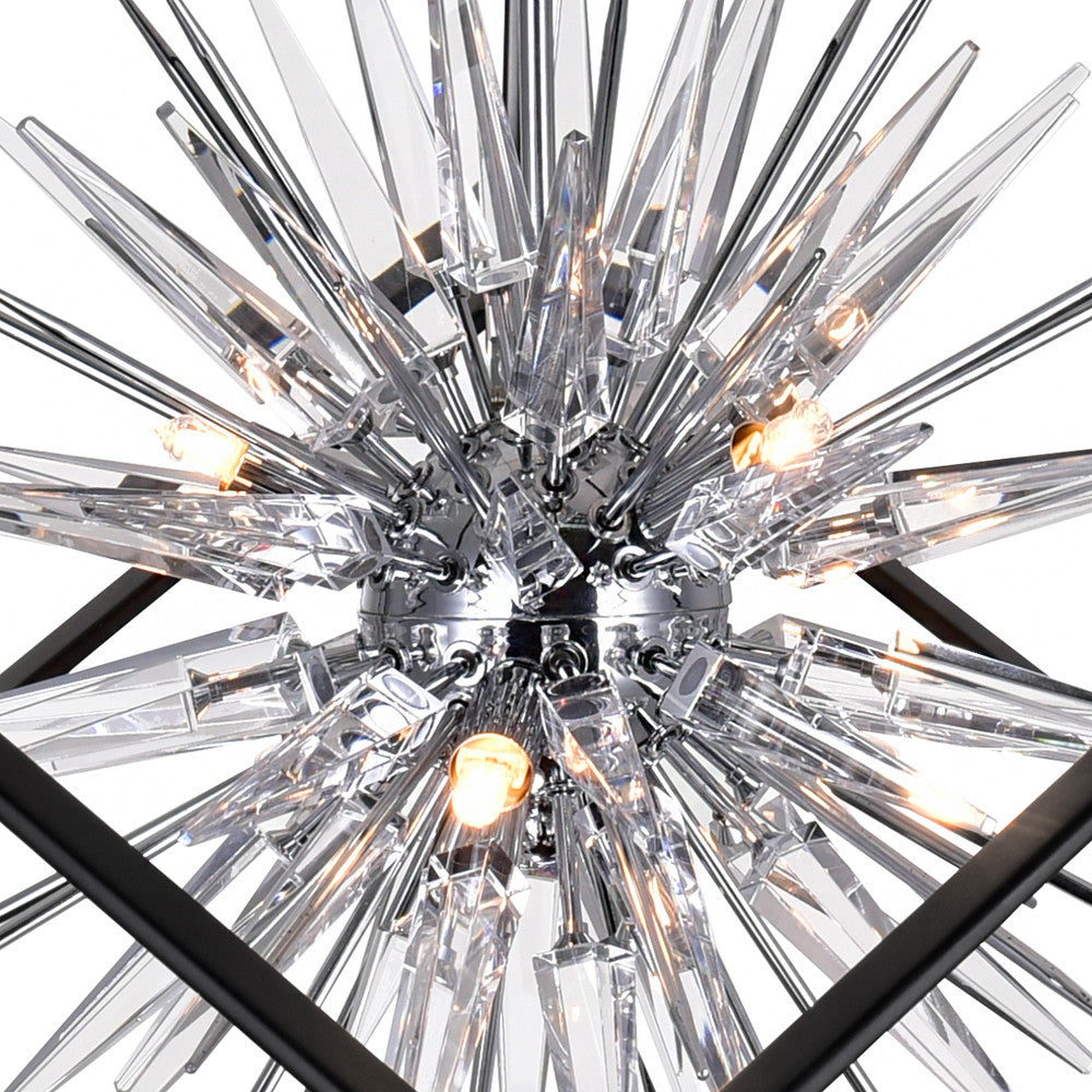 CWI LIGHTING 1178P22-6-601 STARBURST 6-LIGHT CHANDELIER