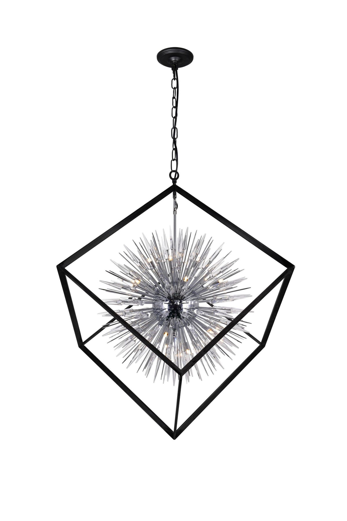 CWI LIGHTING 1178P44-20-601 STARBURST 20-LIGHT CHANDELIER