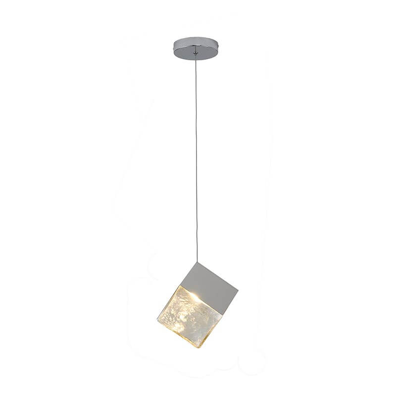 BETHEL CHROME FRAME CUBED PENDANT GL445P8CH
