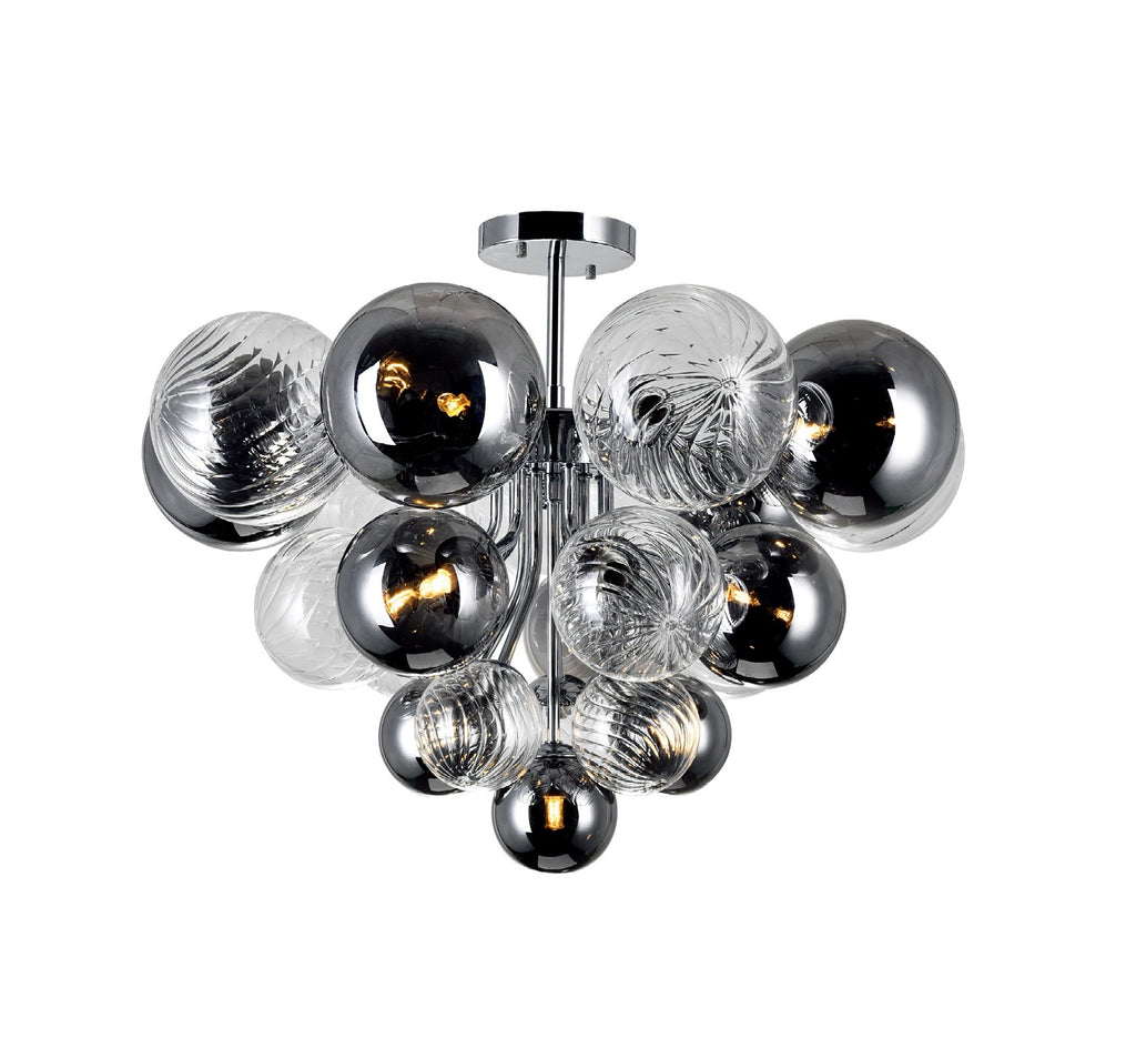 CWI LIGHTING  PALLOCINO 10-LIGHT FLUSH MOUNT 1205C25-10-601