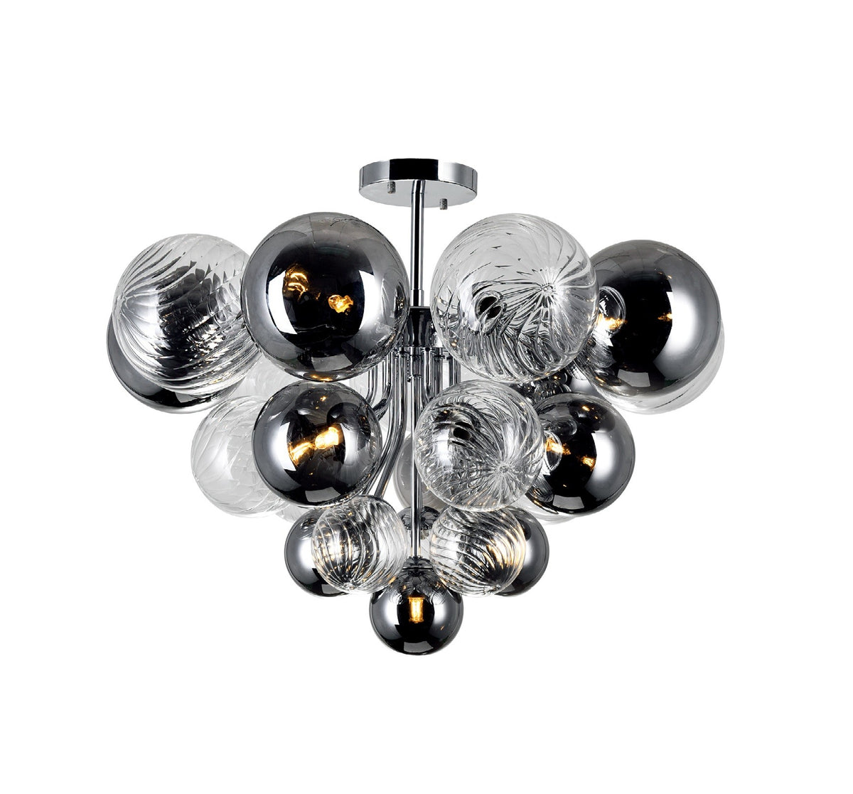 CWI LIGHTING  PALLOCINO 10-LIGHT FLUSH MOUNT 1205C25-10-601