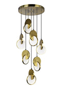 CWI LIGHTING 1206P24-7-629 TRANCHE LED CHANDELIER