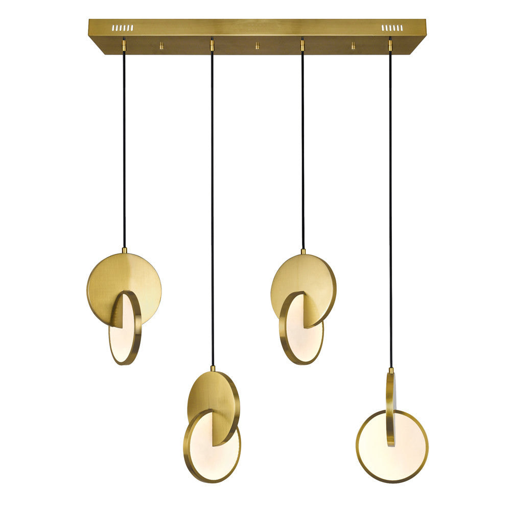 CWI LIGHTING TRANCHE LED CHANDELIER 1206P35-4-629