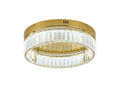 BETHEL ROUND BRASS FLUSH MOUNT GL448FM16BR