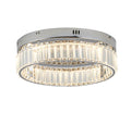 BETHEL ROUND CHROME FLUSH MOUNT GL448FM16CH