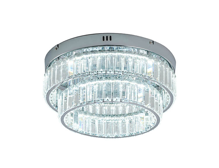 BETHEL ROUND CHROME FLUSH MOUNT GL450FM15CH