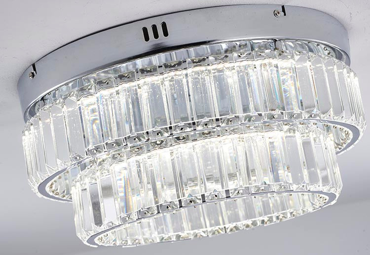 BETHEL ROUND CHROME FLUSH MOUNT GL450FM15CH