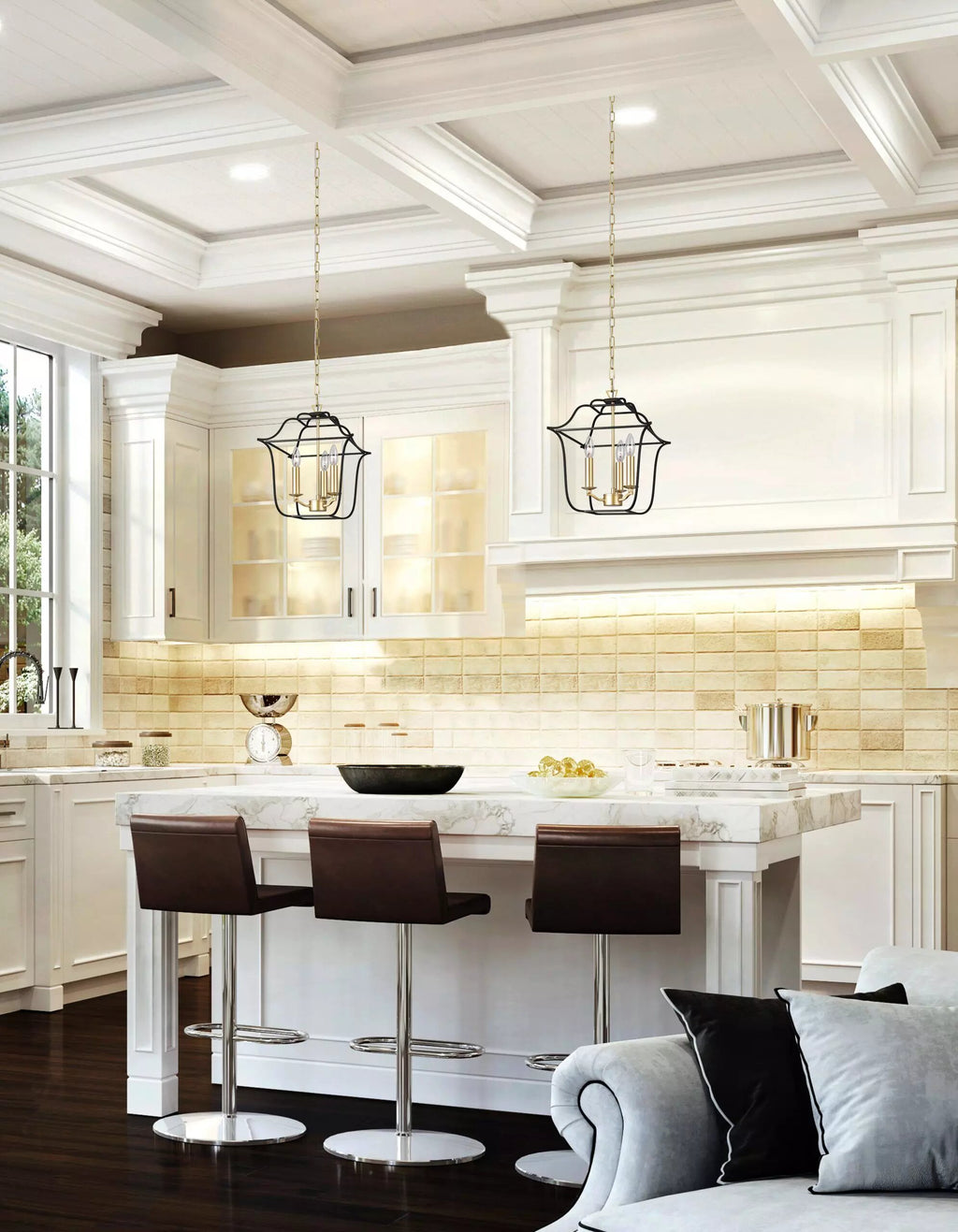 CWI LIGHTING TUDOR 3-LIGHT PENDANT 1223P12-3-602