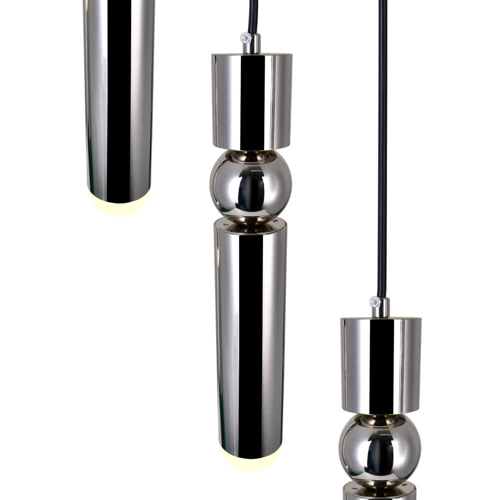 CWI LIGHTING LED PENDANT WITH POLISHED NICKEL FINISH 1225P9-4-613