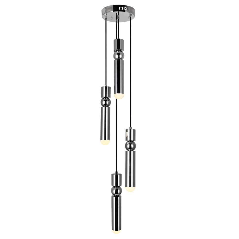 CWI LIGHTING LED PENDANT WITH POLISHED NICKEL FINISH 1225P9-4-613