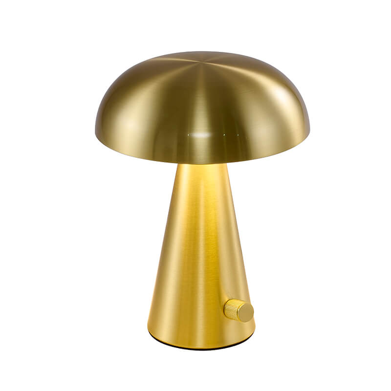 BETHEL SATIN BRASS MUSHROOM TABLE LAMP BTG103BR