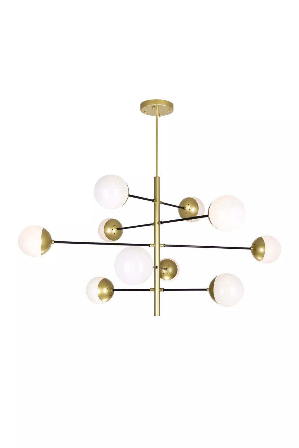 CWI LIGHTING COMPASS 10-LIGHT CHANDELIER 1226P38-10-169