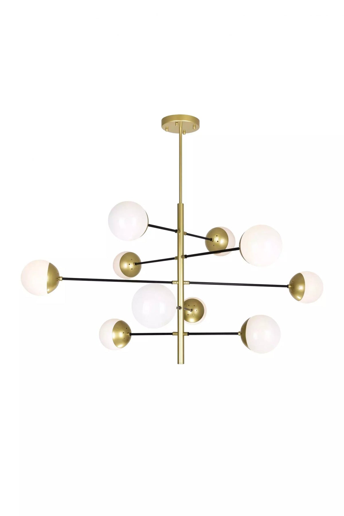 CWI LIGHTING COMPASS 10-LIGHT CHANDELIER 1226P38-10-169