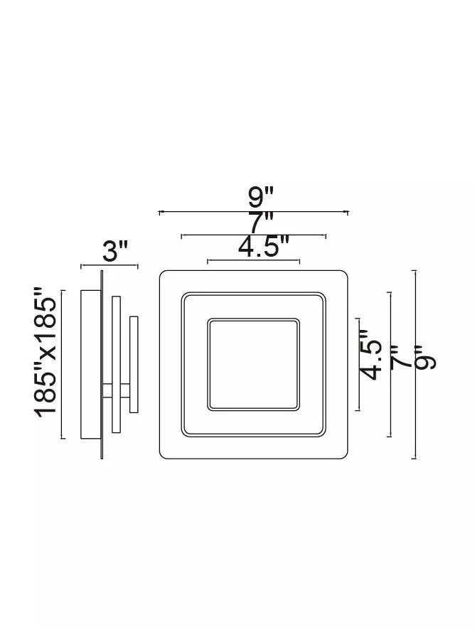 CWI LIGHTING PRIVATE I LED WALL SCONCE 1238W9-101