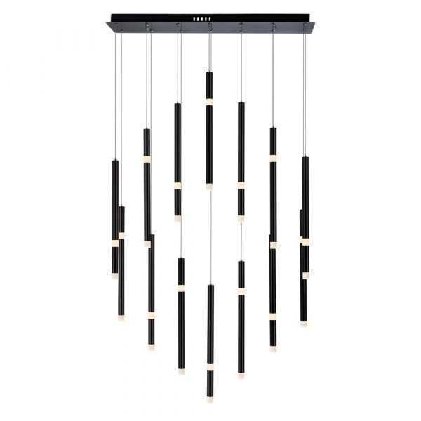 CWI LIGHTING FLUTE 14-LIGHT CHANDELIER LED 1262P32-14-101