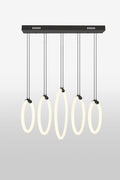CWI LIGHTING HOOPS 5-LIGHT CHANDELIER 1273P23-5-101-RC