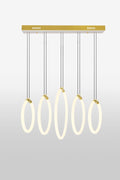 CWI LIGHTING HOOPS 5-LIGHT CHANDELIER 1273P23-5-602-RC