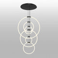 CWI LIGHTING HOOPS 6-LIGHT CHANDELIER 1273P35-6-101-R