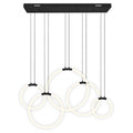 CWI LIGHTING HOOPS 5-LIGHT CHANDELIER 1273P44-5-101-RC
