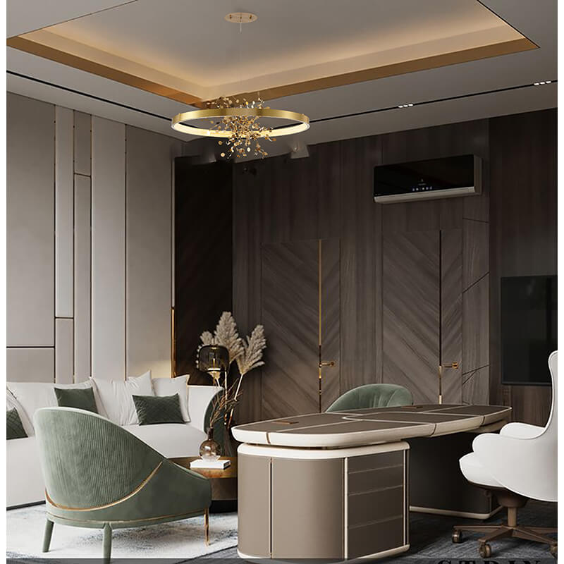 BETHEL CONFETTI  LED CHANDELIER GOLD GL350C32G-2