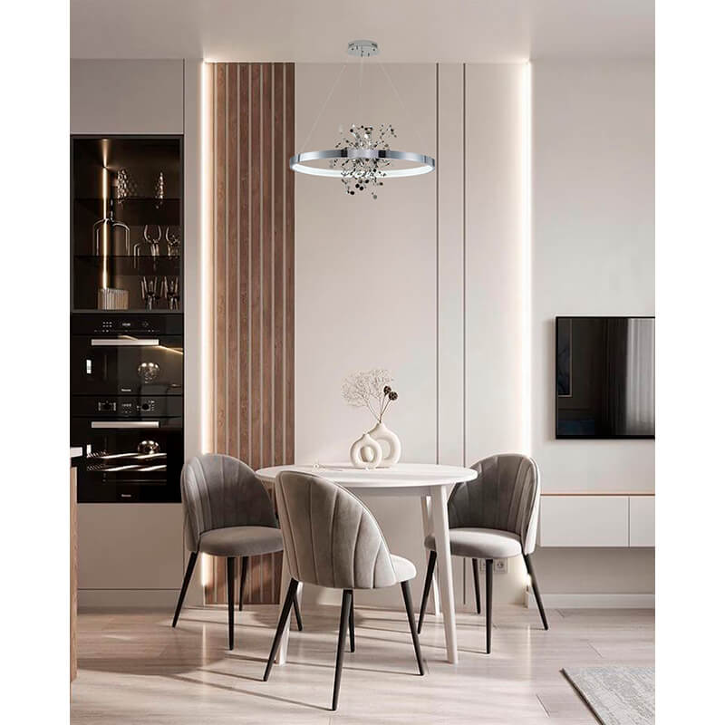 BETHEL CONFETTI  LED CHANDELIER CHROME GL350C32CH-2