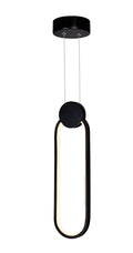 CWI LIGHTING  PULLEY LED MINI PENDANT BLACK 1297P4-1-101