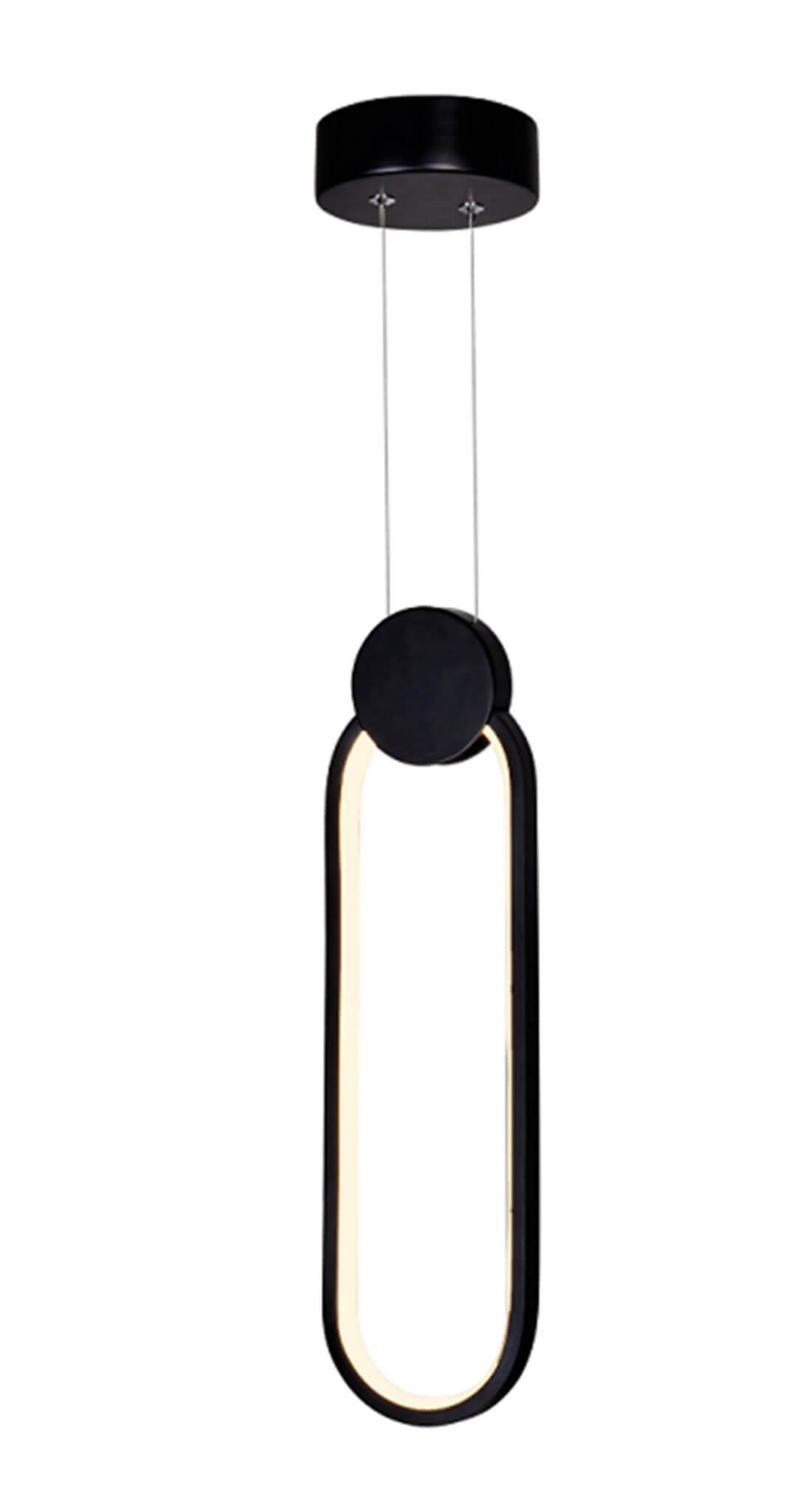 CWI LIGHTING  PULLEY LED MINI PENDANT BLACK 1297P4-1-101