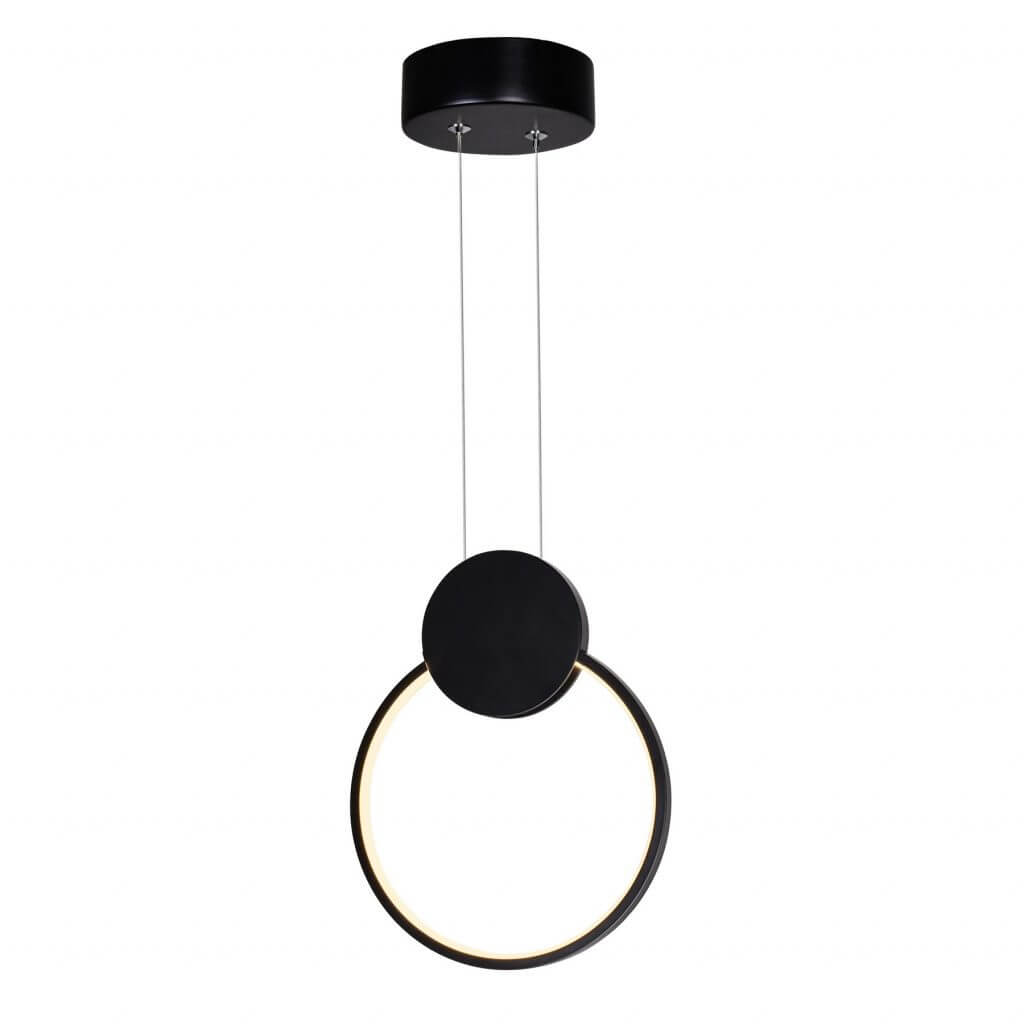 CWI LIGHTING  PULLEY LED MINI PENDANT BLACK 1297P8-1-101