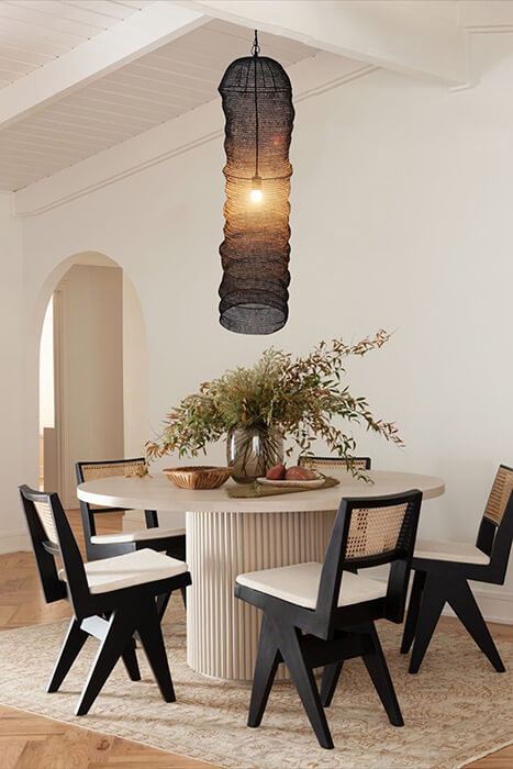 BETHEL SATIN BLACK PENDANT AC04C48BLK