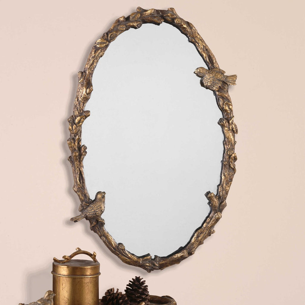 Uttermost Paza Oval Vine Gold Mirror 13575 P