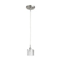 Quorum Satin Nickel Transitional Mini Pendant 1361-65