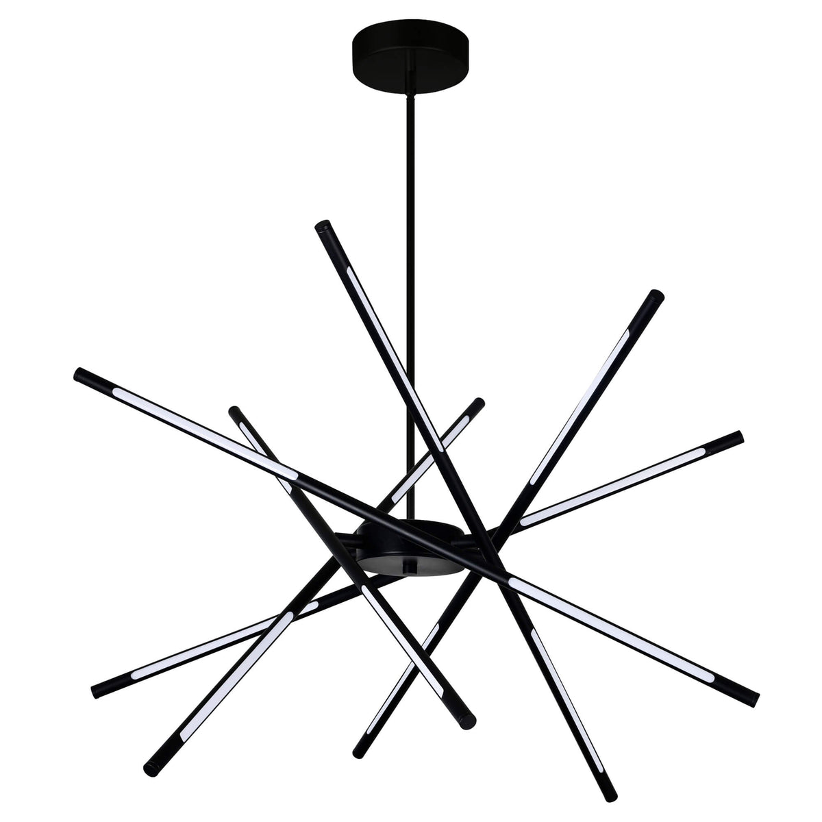 OSKIL LED INTEGRATED CHANDELIER WITH BLACK FINISH 1375P31-6-101