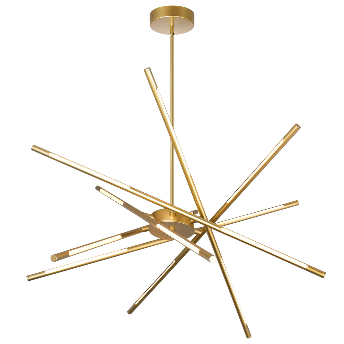 CWI LIGHTING OSKIL LED INTEGRATED CHANDELIER WITH SATIN GOLD FINISH 1375P31-6-602