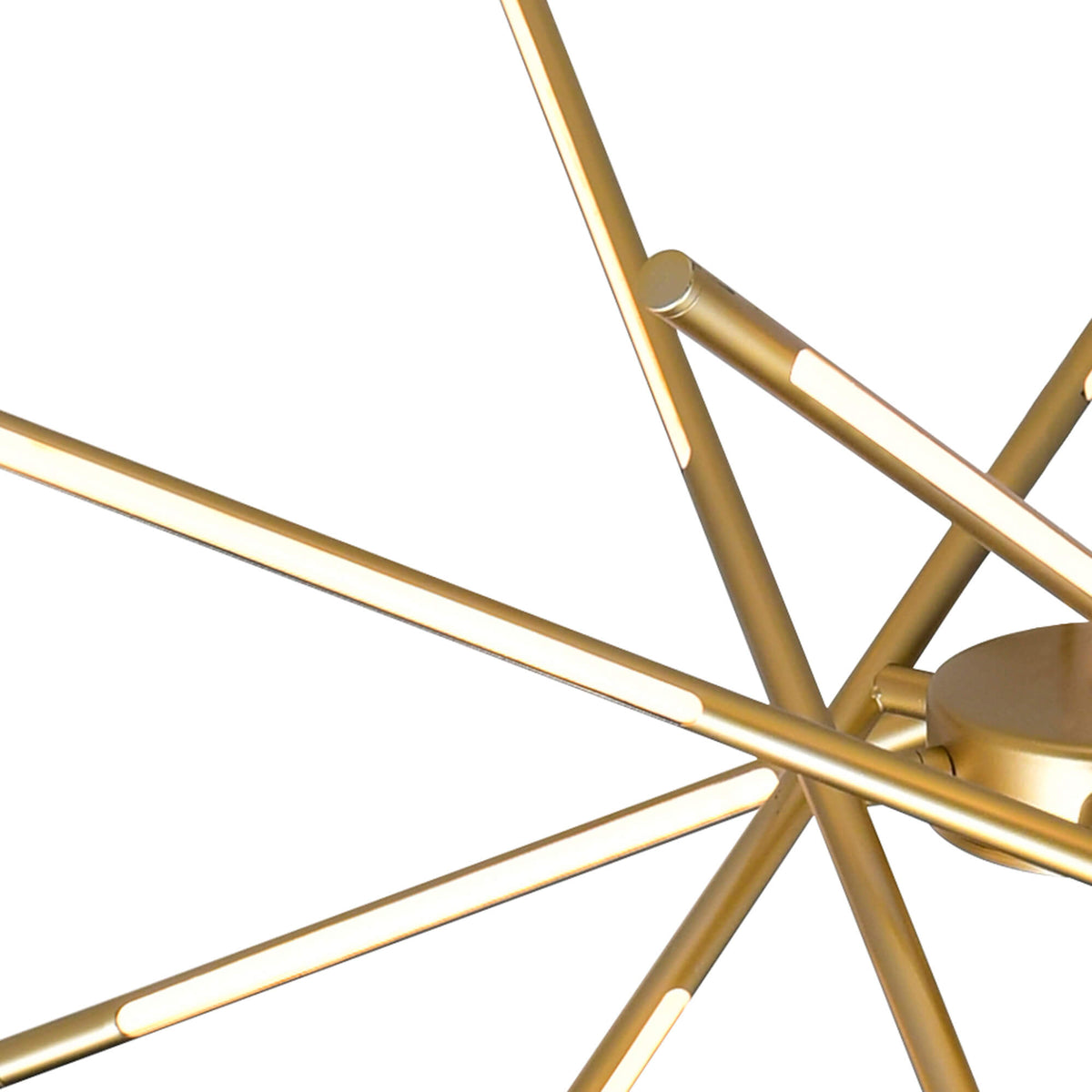 CWI LIGHTING OSKIL LED INTEGRATED CHANDELIER WITH SATIN GOLD FINISH 1375P43-6-602