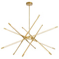 CWI LIGHTING OSKIL LED INTEGRATED CHANDELIER WITH SATIN GOLD FINISH 1375P43-6-602
