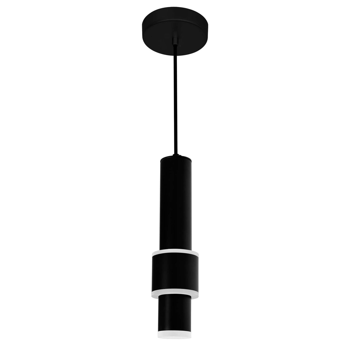 CWI LIGHTING LENA LED INTEGRATED MINI PENDANT WITH BLACK FINISH 1390P5-1-101