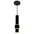 CWI LIGHTING LENA LED INTEGRATED MINI PENDANT WITH BLACK FINISH 1390P5-1-101
