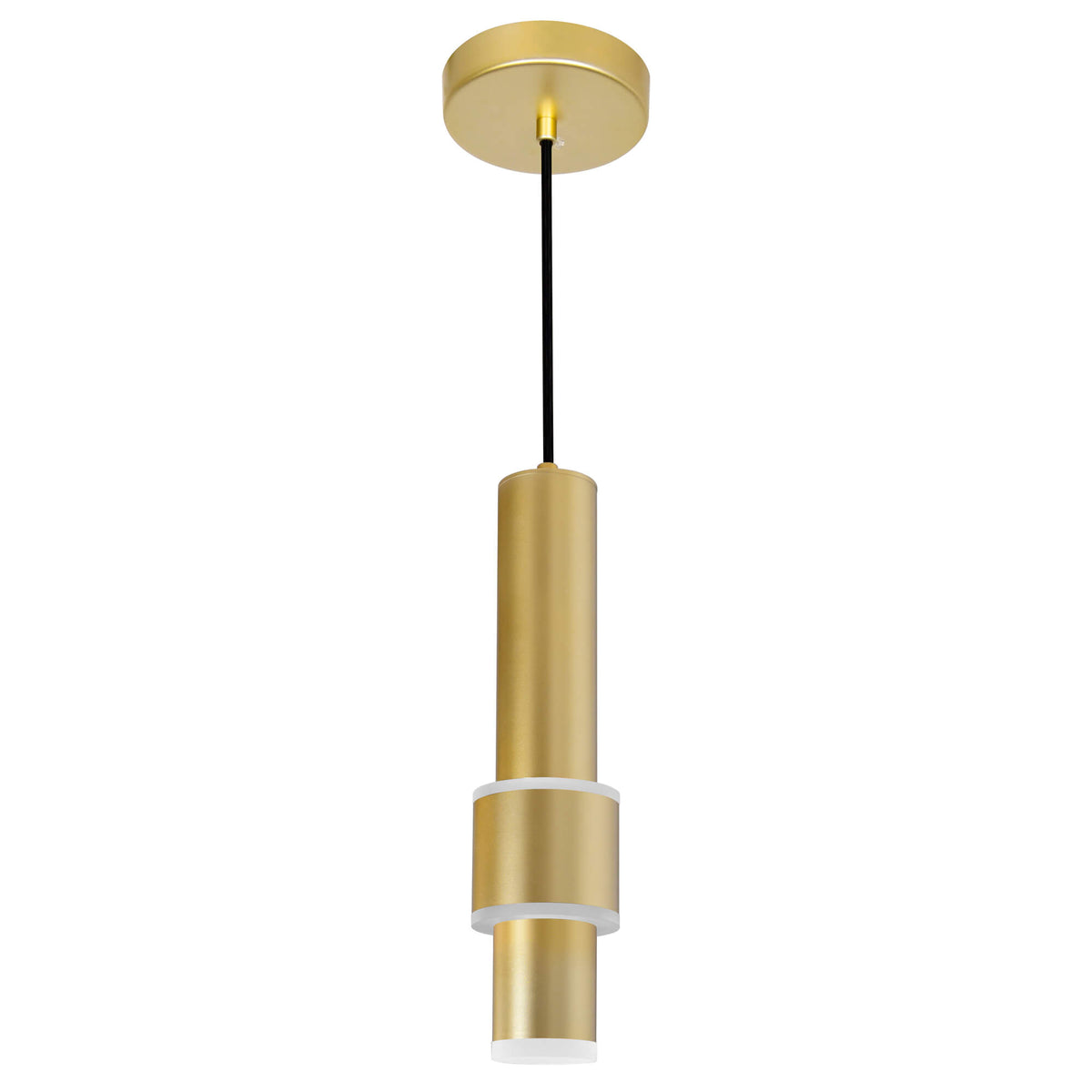 CWI LIGHTING LENA LED INTEGRATED MINI PENDANT WITH SATIN GOLD FINISH 1390P5-1-602