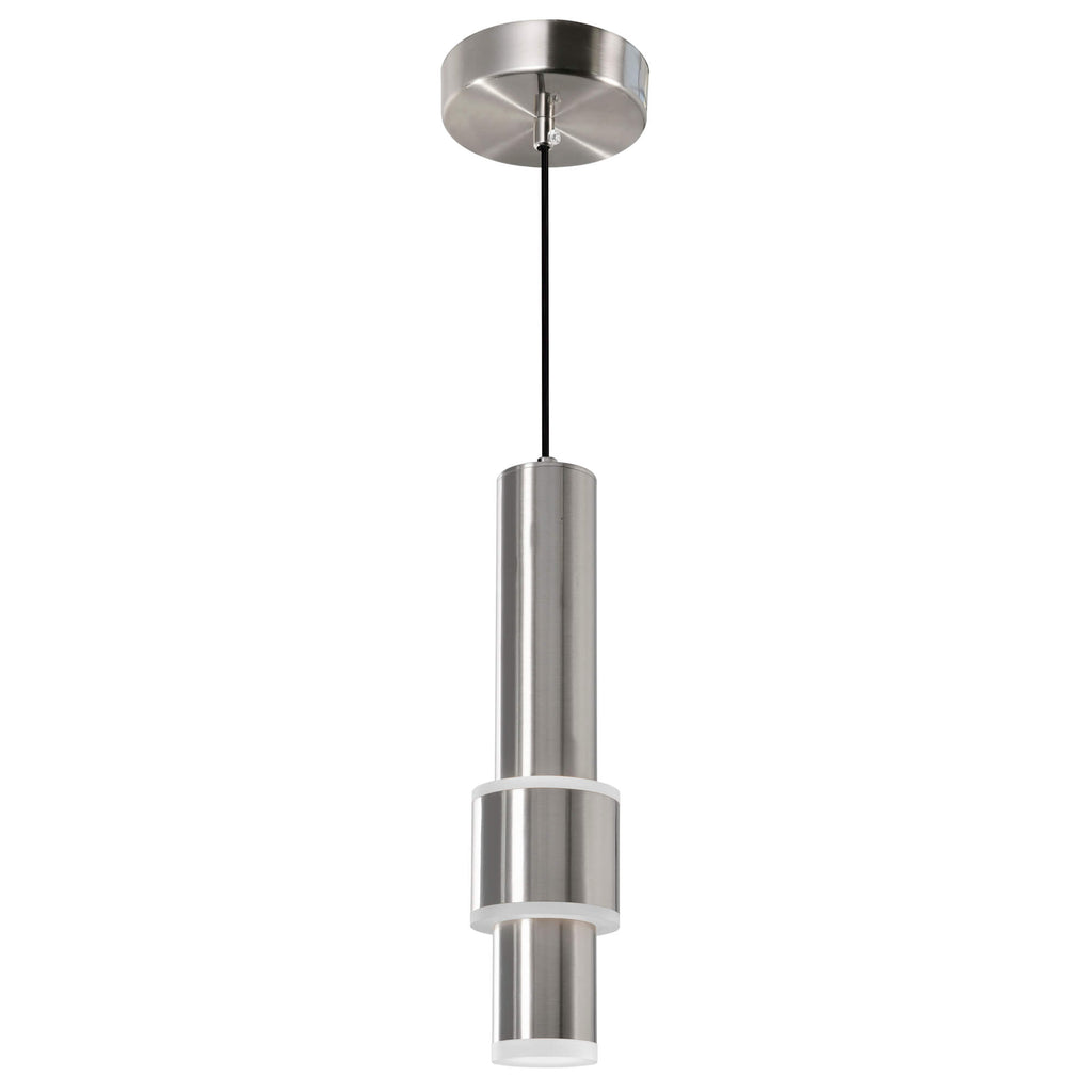 LENA LED INTEGRATED MINI PENDANT WITH SATIN NICKEL FINISH 1390P5-1-606