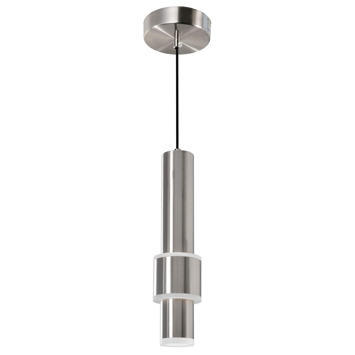 LENA LED INTEGRATED MINI PENDANT WITH SATIN NICKEL FINISH 1390P5-1-606